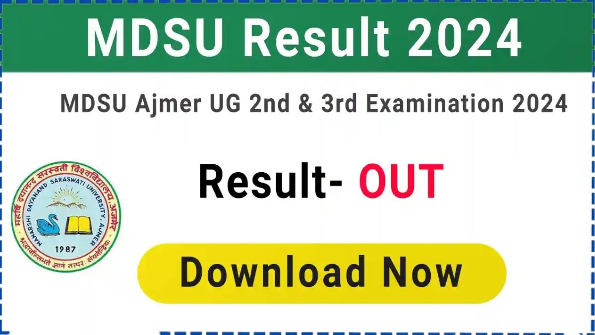 MDSU University Exam UG PG Result 2024